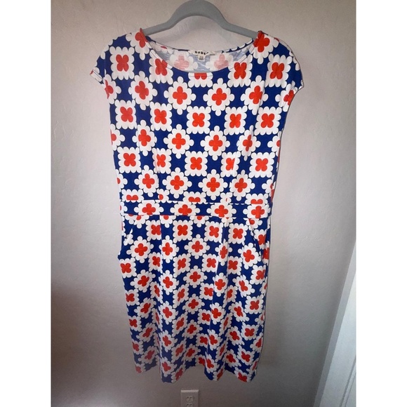 Baby Boden Dresses & Skirts - Boden Dress Womens US‎ 12 Multicolor Shift Floral Retro Casual Print Pockets